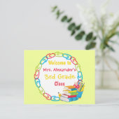 Carte Postale Retour à l'école brillant (Debout devant)