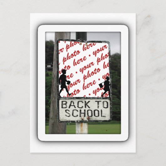Carte Postale Retour à l'école cadre photo (Devant)