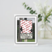 Carte Postale Retour à l'école cadre photo (Debout devant)