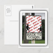 Carte Postale Retour à l'école cadre photo (Devant / Derrière)