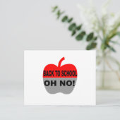 Carte Postale Retour à l'école Oh non (Debout devant)
