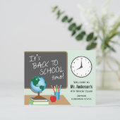 Carte Postale Retour À L'École Professeur Personnalisé (Debout devant)