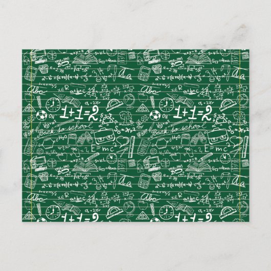 Carte Postale Retour au collage scolaire (Devant)