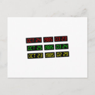 Carte Postale Retour aux années 80 par Time Travel Machine