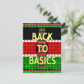 Carte Postale Retour aux bases : Kenya Drapeau Thème de la cultu (Debout devant)