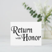 Carte Postale Retour avec honneur (Debout devant)