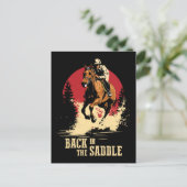 Carte Postale Retour Dans La Selle - Course À Cheval (Debout devant)