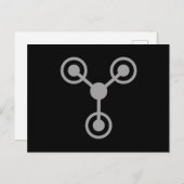 Carte Postale Retour dans les années 80 par la machine à voyager (Devant / Derrière)