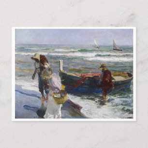 Carte Postale Retour de Fishing, Joaquin Sorolla y Bastida