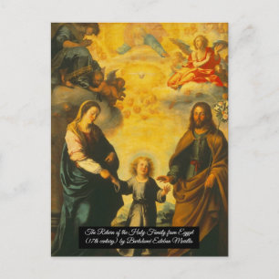 Carte Postale Retour de la Sainte Famille d'Égypte 