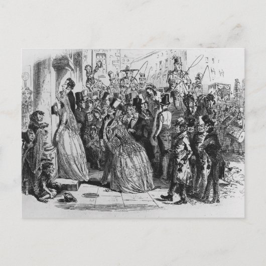 Carte Postale Retour de l'église (Devant)