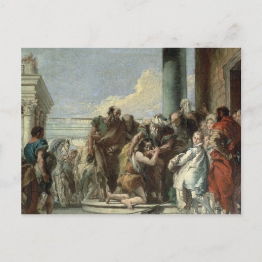 Carte Postale Retour du fils prodigue, 1780 (Devant)