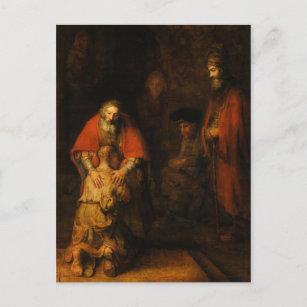 Carte Postale Retour du fils prodigue par Rembrandt van Rijn