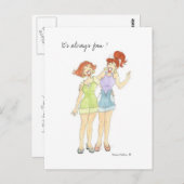 Carte postale retour personnalisée (Devant / Derrière)