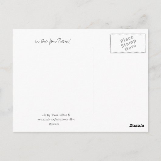 Carte postale retour personnalisée (Dos)