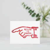 Carte Postale Retourné à l'envoyeur (Debout devant)