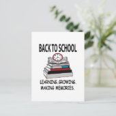 Carte Postale Retourner À L'École Étudiante Retourner À L'École (Debout devant)