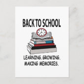 Carte Postale Retourner À L'École Étudiante Retourner À L'École (Devant)