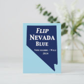 Carte Postale Retourner Nevada Blue en 2024 (Debout devant)
