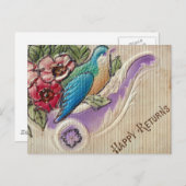 Carte Postale Retours heureux (Devant / Derrière)