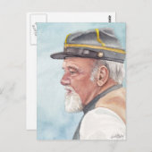 Carte postale Retracer l'aquarelle (Devant / Derrière)