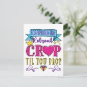 Carte Postale Retrait de scrapbooking Retraite Crop Jusqu'à la s (Debout devant)