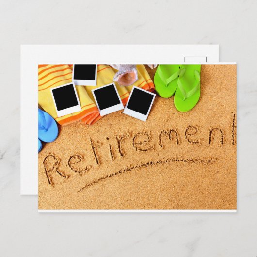 Carte Postale Retraite (Devant / Derrière)