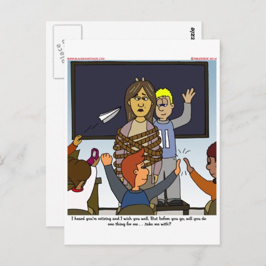 Carte Postale Retraite (Devant / Derrière)