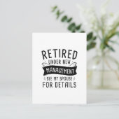 Carte Postale Retraité (Debout devant)