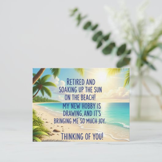 Carte Postale Retraite  (Debout devant)