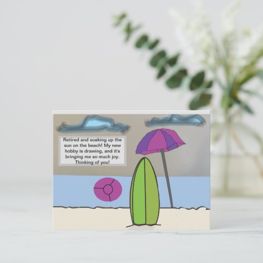 Carte Postale Retraite (Debout devant)