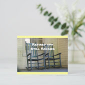 Carte postale "Retraité and Still Rocking" (Debout devant)