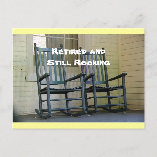 Carte postale "Retraité and Still Rocking" (Devant)
