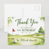 Carte Postale Retraite de golf (Devant / Derrière)
