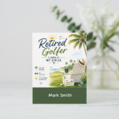 Carte Postale Retraite de golf en Floride (Debout devant)