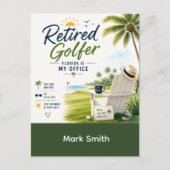 Carte Postale Retraite de golf en Floride (Devant)
