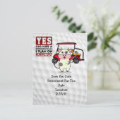 Carte Postale Retraite de golf pour golfer Party (Debout devant)