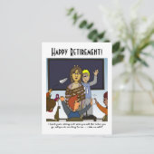 Carte Postale Retraite de l'enseignant emmenez-moi avec une cart (Debout devant)