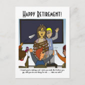 Carte Postale Retraite de l'enseignant emmenez-moi avec une cart (Devant)