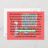 Carte Postale Retraite de l'enseignant "Gone Bonkers" Histoire C (Devant / Derrière)