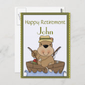 Carte Postale Retraite des ours de pêche (Devant / Derrière)