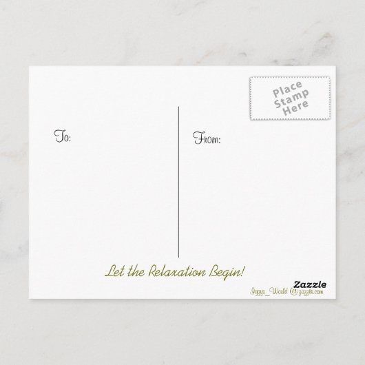 Carte Postale Retraite des ours de pêche (Dos)