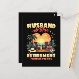 Carte Postale Retraite du mari et de la femme