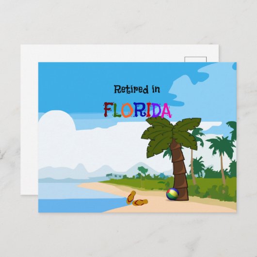 Carte Postale Retraité en Floride (Devant / Derrière)