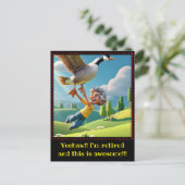 CARTE POSTALE " RETRAITÉ ET HEUREUX " (Debout devant)