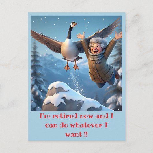 CARTE POSTALE " RETRAITÉ ET HEUREUX " (Devant)