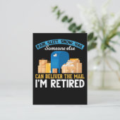 Carte Postale Retraité Mailman Postal Worker Retraité (Debout devant)