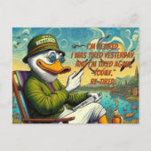 Carte Postale Retraité & Relaxé (Devant)