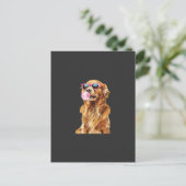 Carte Postale Retriever doré (Debout devant)