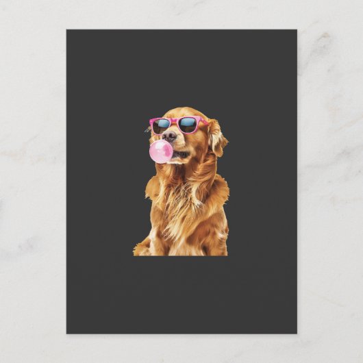 Carte Postale Retriever doré (Devant)